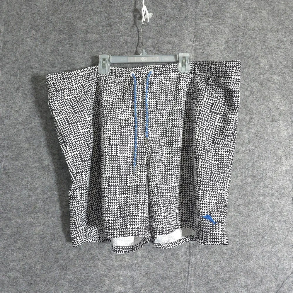 Tommy Bahama Swim Trunks Mens‎ Extra Large Gray Board Shorts Lined Elastic Nylon